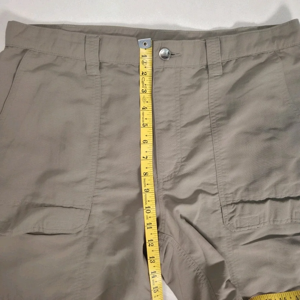 The North Face Cargo Shorts Mens 34×7.5 Tan Nylon Outdoor Hike Utility Gorpcore